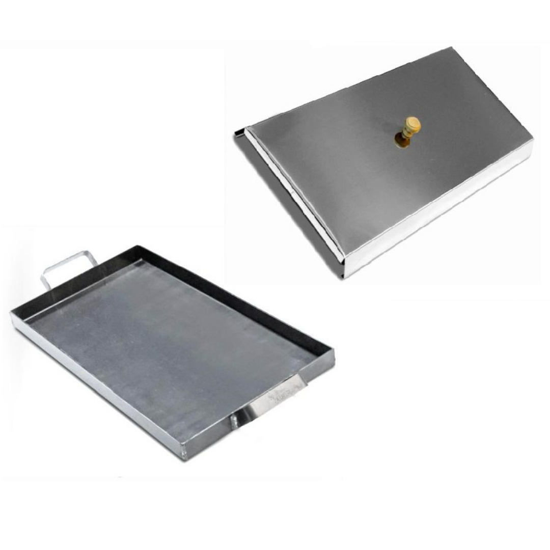 PLANCHA CON TAPA AC/INOX 480X270X30 ESP 2.5 
